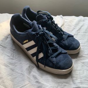 Dark blue campus, Adidas shoes